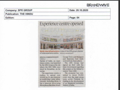 The Grand Launch(27th October 2020) of Market of India 'Experience Centre'